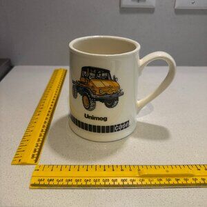 VINTAGE RARE - 1980s Mercedes Benz Unimog Truck Coffee Cup